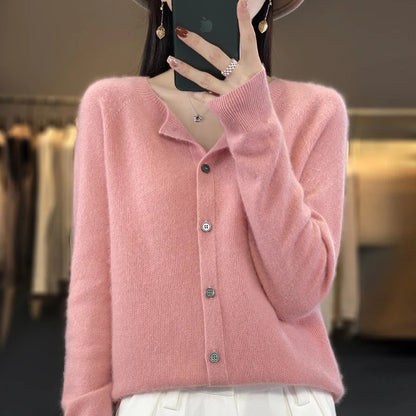 Cardigan | Button-Front Knit Cardigan