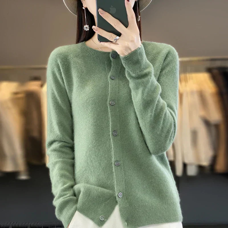 Cardigan | Button-Front Knit Cardigan