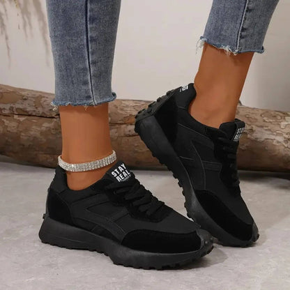 Orthopedic Sneakers | Panel Upper Lace-Up Trainers