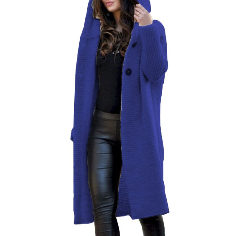 Hooded Knit Cardigan | Soft Cotton-Blend Cardigan