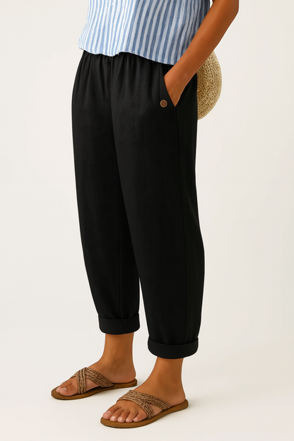 Trousers | Straight-Leg Cotton Trousers