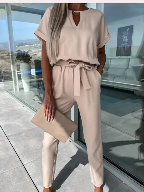 Women's Jumpsuit | Warm Cotton Jumpsuit for Autumn