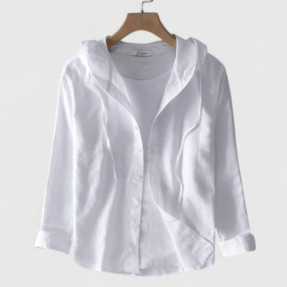 Blouse | Hooded Long-Sleeve Blouse