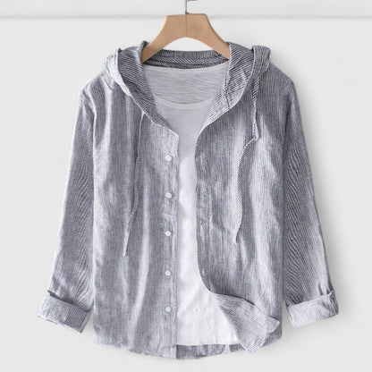 Blouse | Hooded Long-Sleeve Blouse