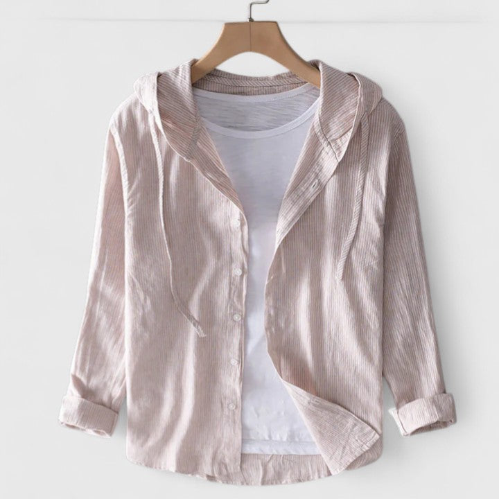 Blouse | Hooded Long-Sleeve Blouse
