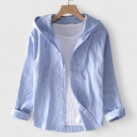 Blouse | Hooded Long-Sleeve Blouse
