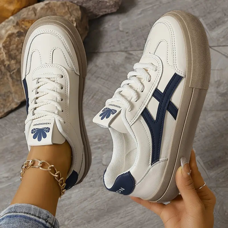 Women's cushioned orthopedic sneakers in blue