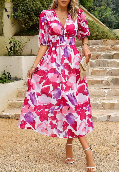Floral Dress | Soft Airy Linen Summer Dress