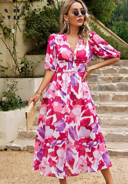 Floral Dress | Soft Airy Linen Summer Dress