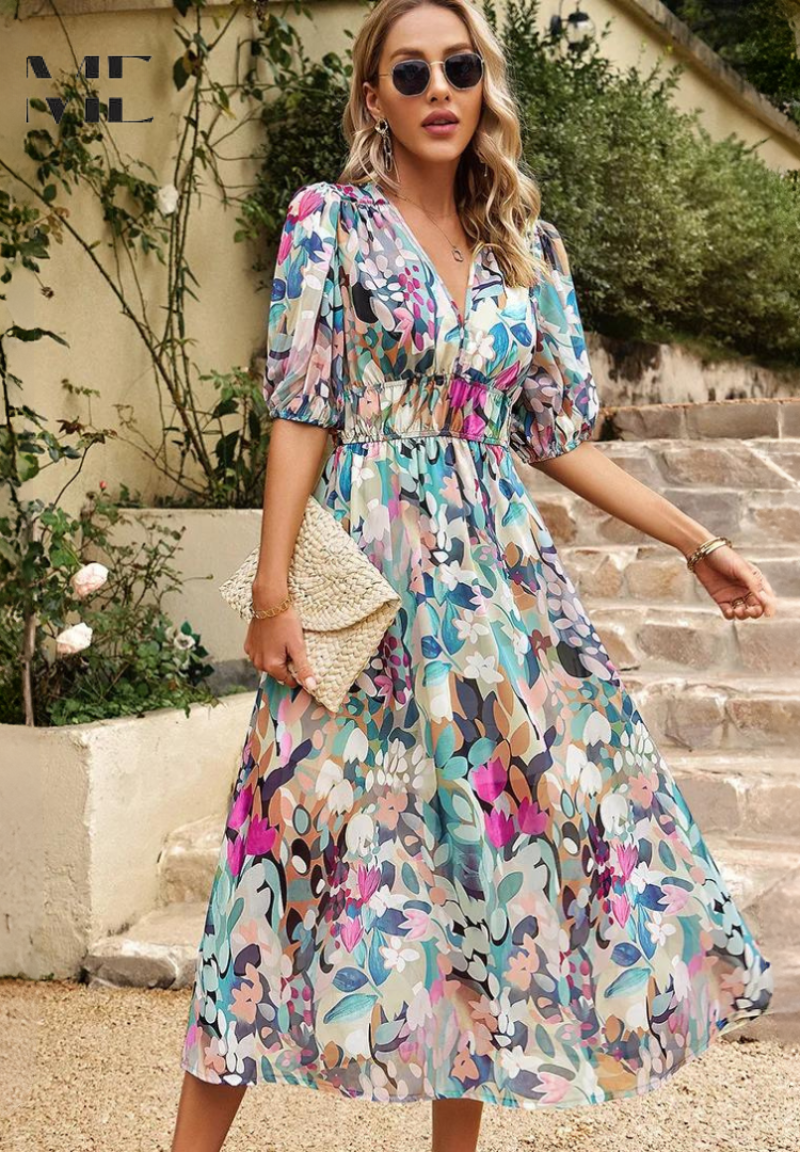 Floral Dress | Soft Airy Linen Summer Dress