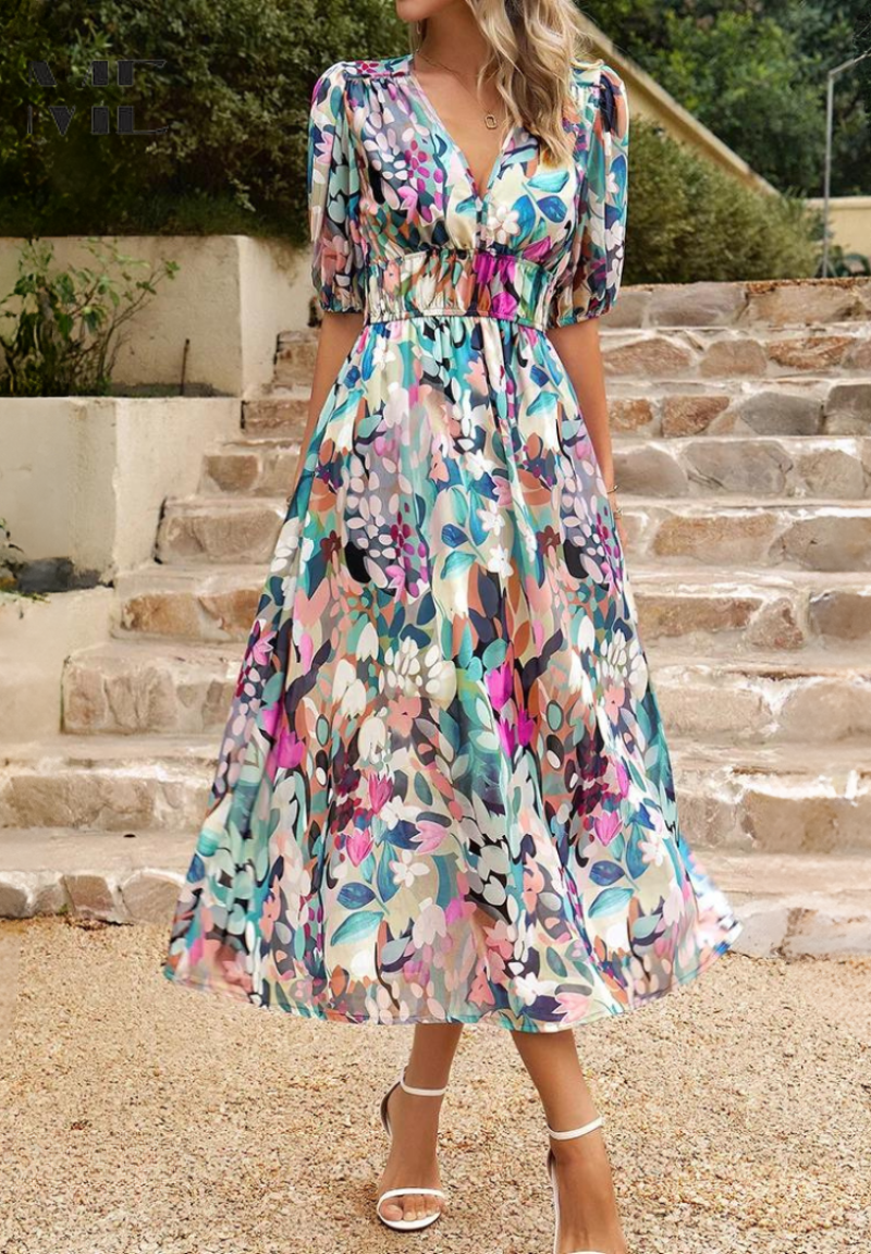 Floral Dress | Soft Airy Linen Summer Dress