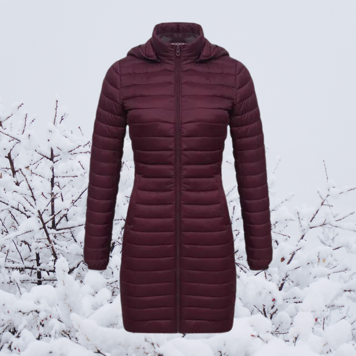 Women's Parka | Lightweight Long Hooded Winter Parka