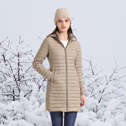 Women's Parka | Lightweight Long Hooded Winter Parka