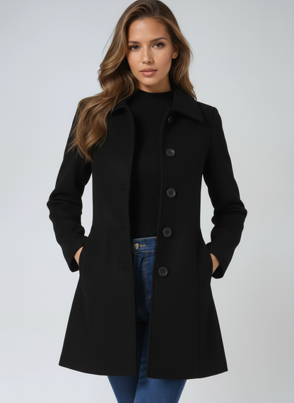 Wool Trench Coat | Single-Breasted Winter Coat