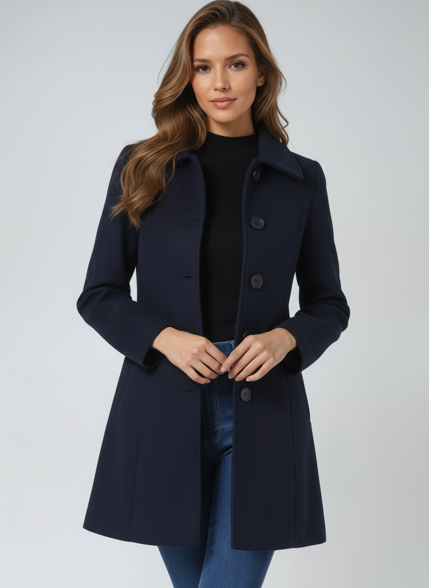 Wool Trench Coat | Single-Breasted Winter Coat