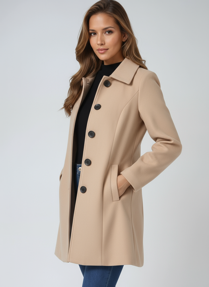 Wool Trench Coat | Single-Breasted Winter Coat