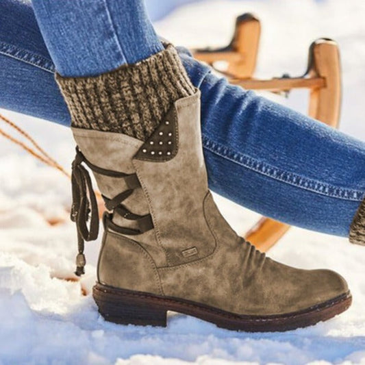 Women's orthopedic suede memory-foam ankle boots