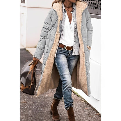 Long Winter Coat | Reversible Teddy-Lined Coat
