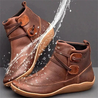 Orthopedic Leather Boots | Comfort Ankle Boots
