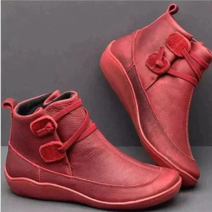 Orthopedic Leather Boots | Comfort Ankle Boots