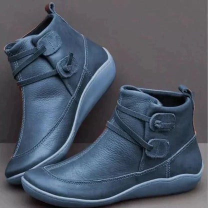 Orthopedic Leather Boots | Comfort Ankle Boots