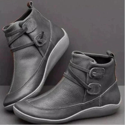 Orthopedic Leather Boots | Comfort Ankle Boots