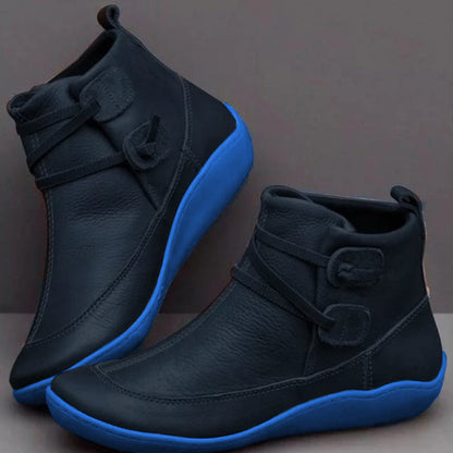 Orthopedic Leather Boots | Comfort Ankle Boots