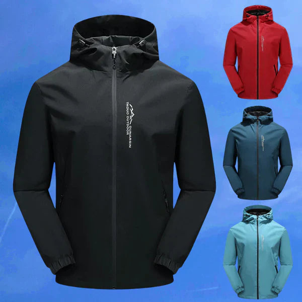 Windproof Outdoor Jacket | Hooded Water-Resistant