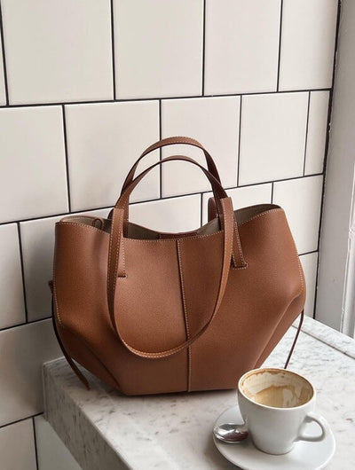 Women's Tote Bag | Vintage Leather Shoulder Bag