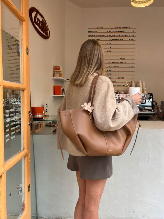 Women's Tote Bag | Vintage Leather Shoulder Bag