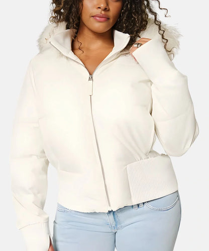 Quilted Winter Jacket | Faux Fur Hood Puffer