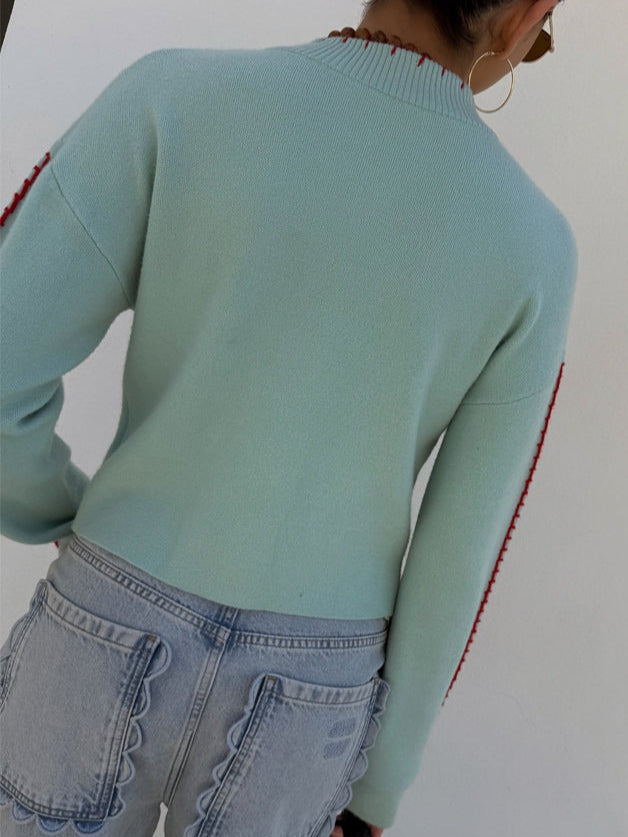 Cardigan | Octopus Graphic Knit Cardigan