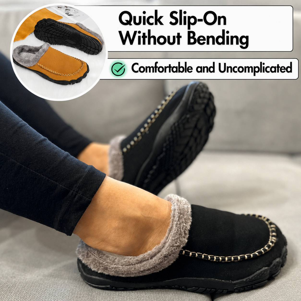 Barefoot Slippers | Fleece-Lined Cosy House Shoes