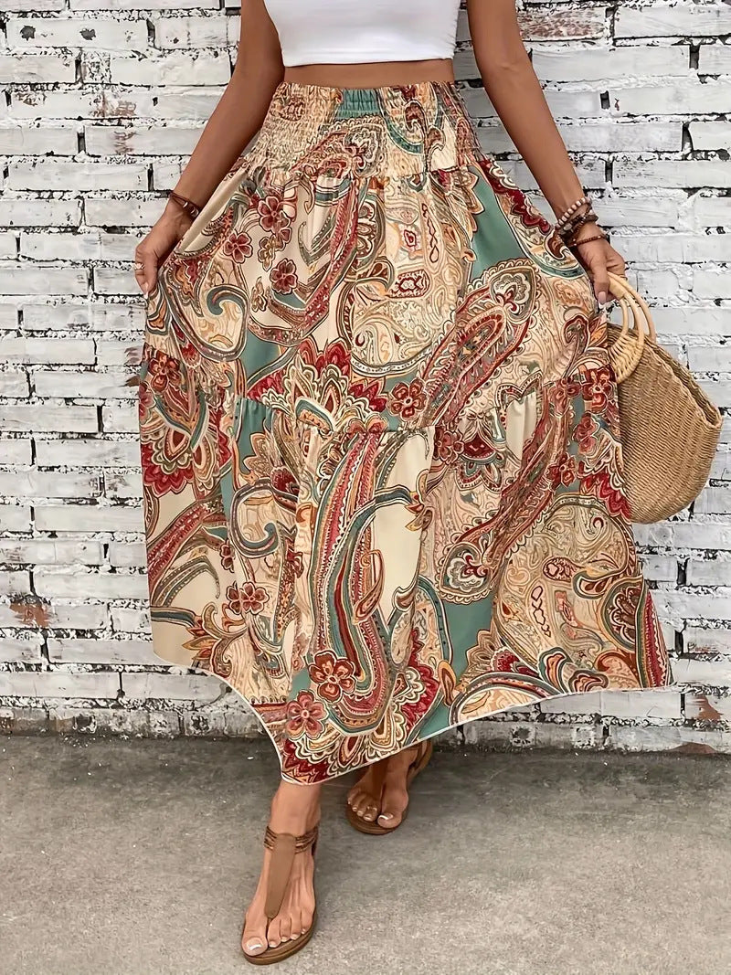 Women's Skirt | Floral Chiffon Circle Skirt