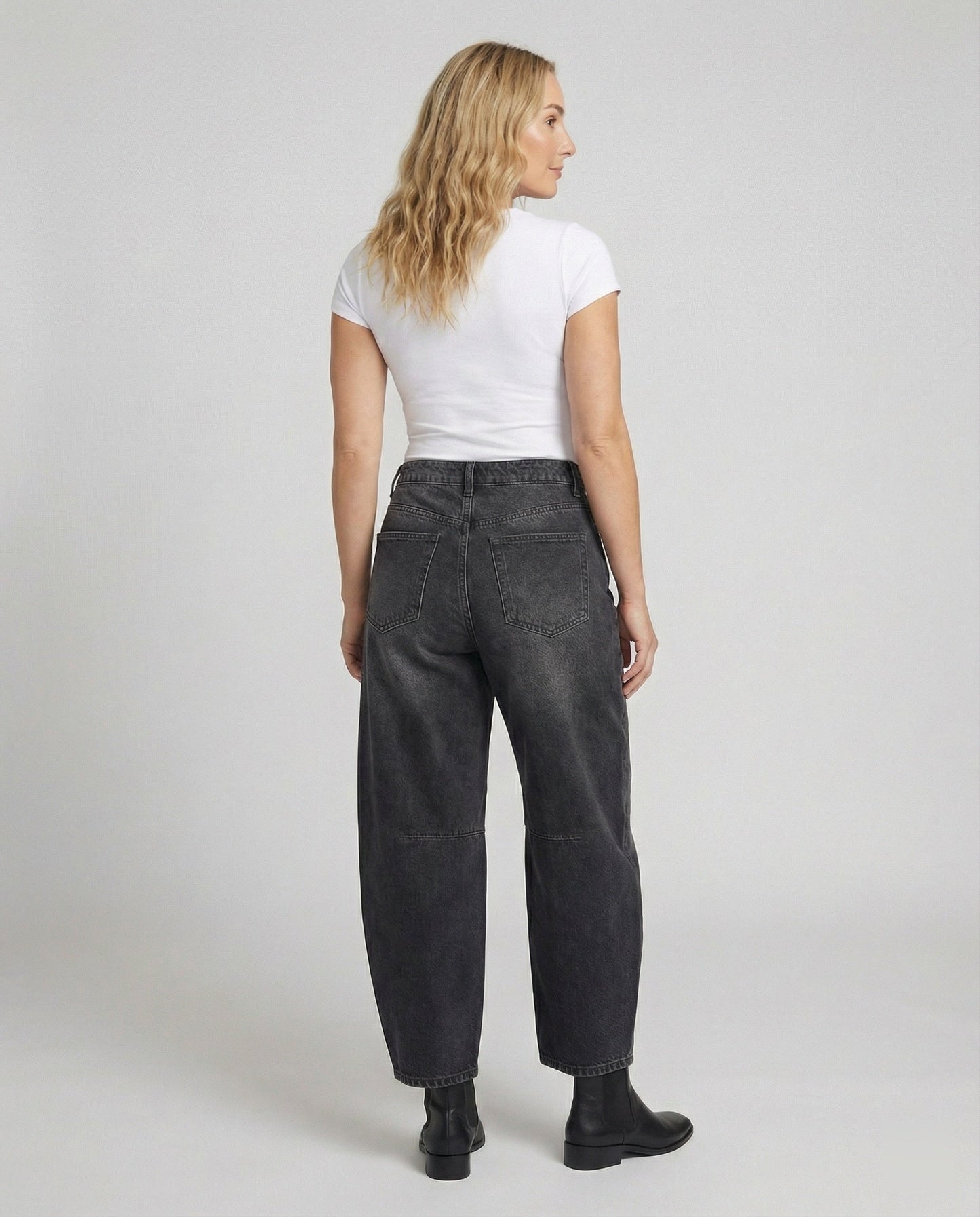 Barrel Jeans | Mid-Rise Relaxed Denim