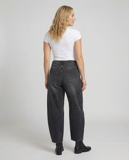 Barrel Jeans | Mid-Rise Relaxed Denim