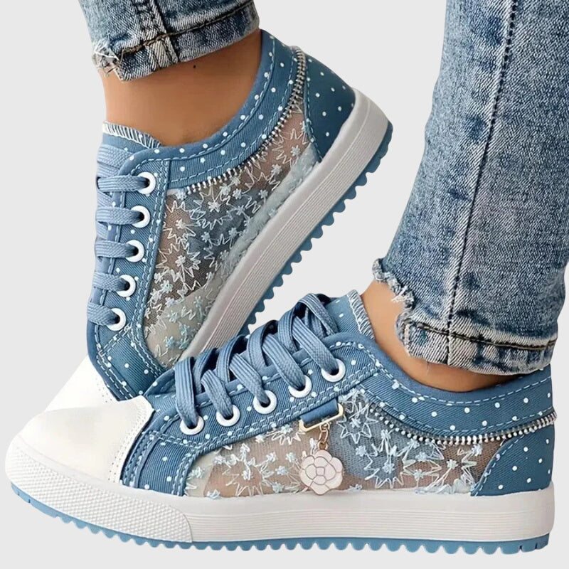 Orthopedic wide-toe cushioned sneakers