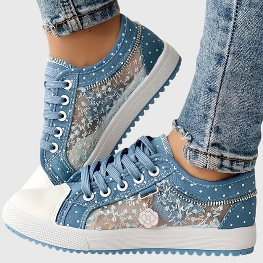 Orthopedic wide-toe cushioned sneakers