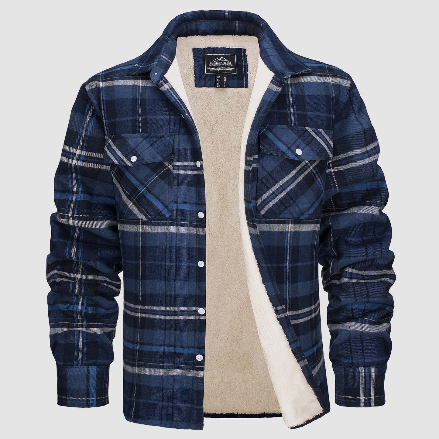 Shirt Jacket | Sherpa-Lined Check Overshirt