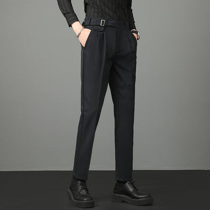 Men's Trousers | Slim-Fit Straight-Leg Trousers