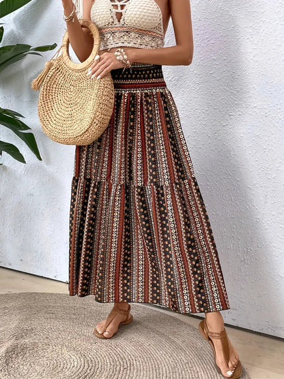 Women's Skirt | Floral Chiffon Circle Skirt