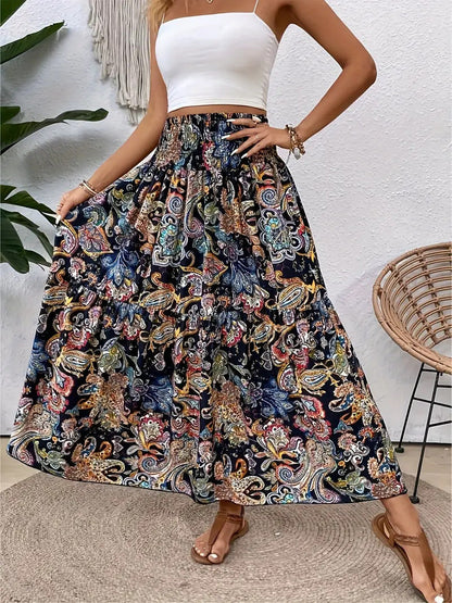 Women's Skirt | Floral Chiffon Circle Skirt