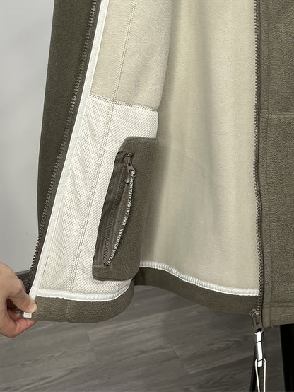 Warm High-Collar Outdoor Fleece Jacket