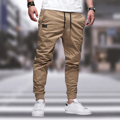 Men's smart casual everyday trousers in beige