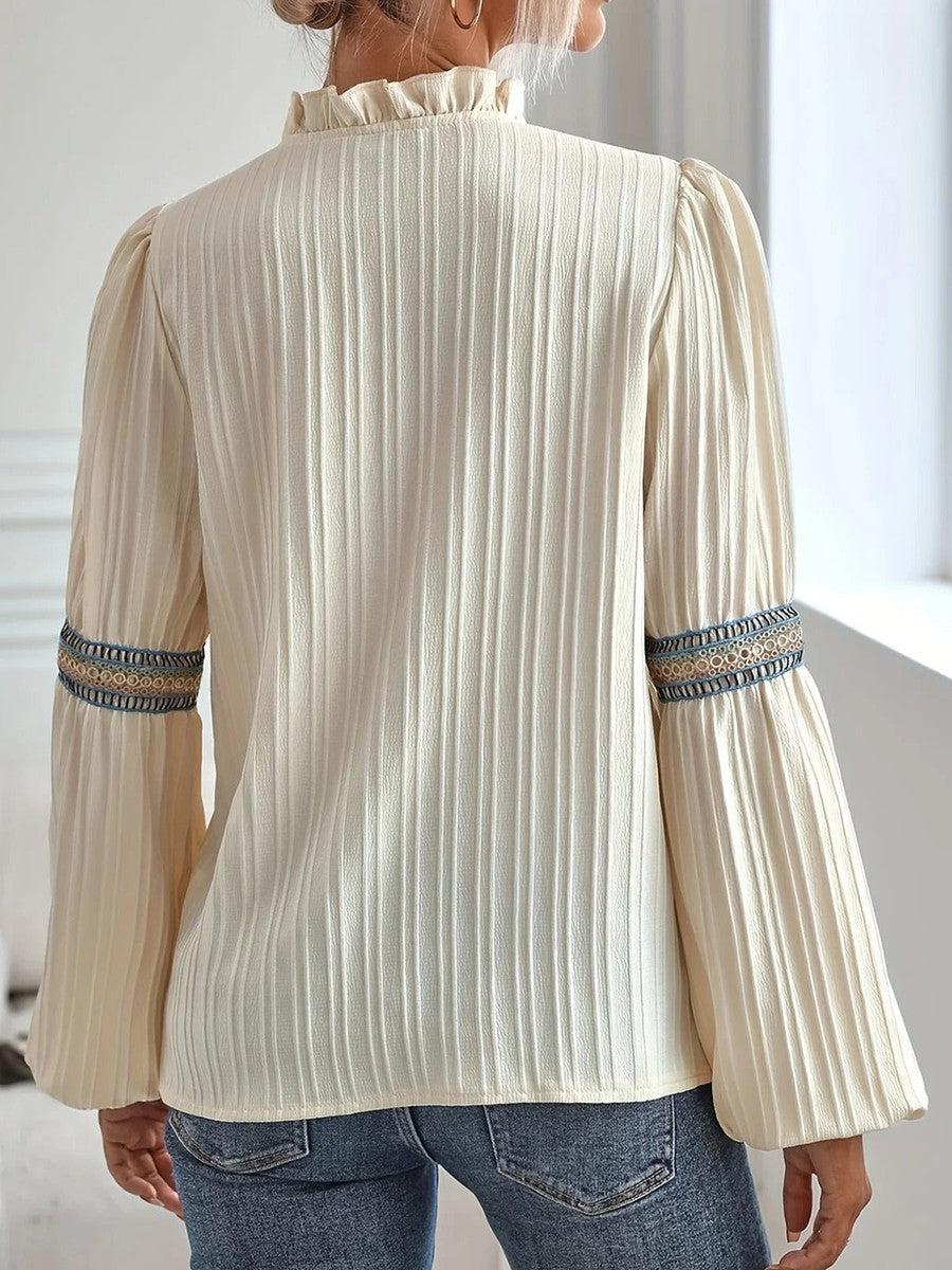 Women's Blouse | Vintage-Chic Cotton Top
