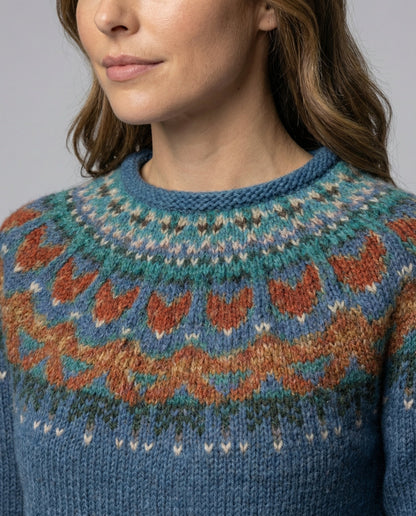 Knit Jumper | Vintage Pattern Relaxed Sweater