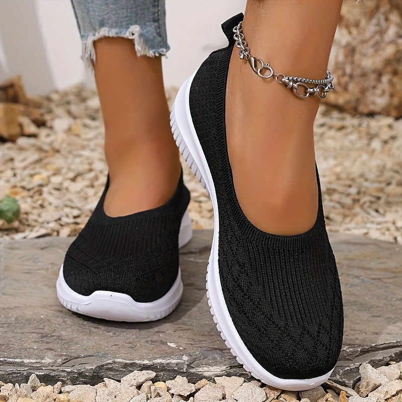 Orthopedic Slip-On Shoes | Knit Upper Closed-Toe Shoes