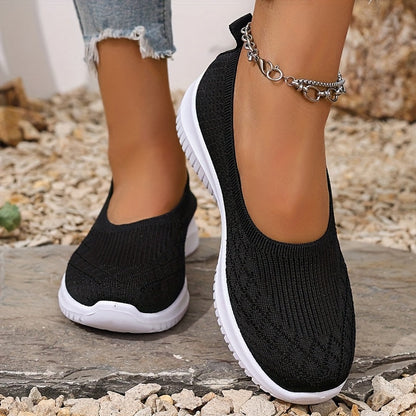 Orthopedic Slip-On Shoes | Knit Upper Closed-Toe Shoes