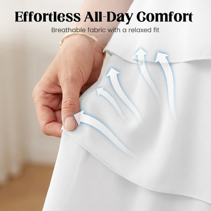 Women's Dress | Layered Puff-Sleeve Dress