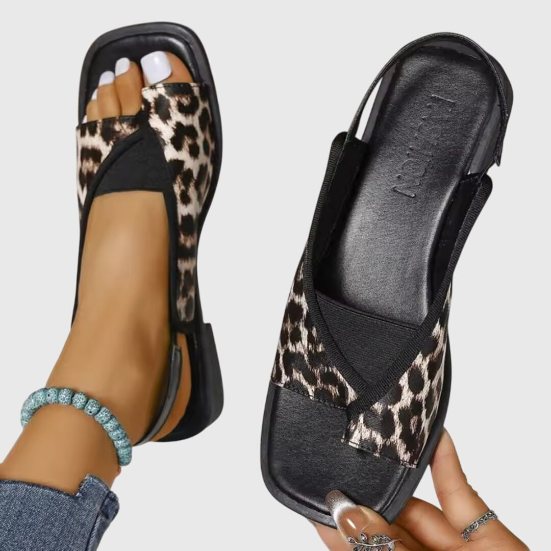 Women's Sandals | Square-Toe Slip-On Flat Sandals